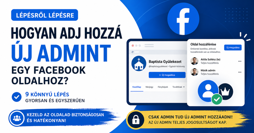 Hogyan adj hozzá új admint egy Facebook oldalhoz?